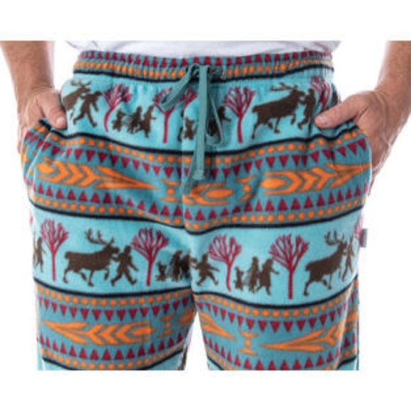 Disney Frozen II/ 2 Fair Isle Fleece Pajamas Pants NWT - Picture 3 of 7